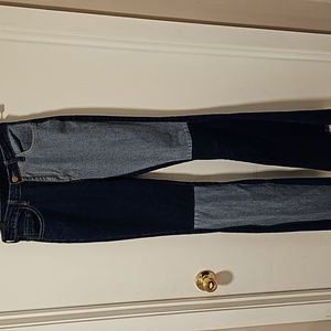 Bell Bottom Jeans Two Toned Size Small High Waisted